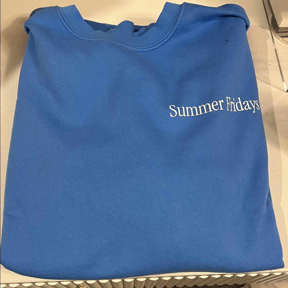 Summer Fridays Vibrant Blue Crewneck - Picture 7 of 7